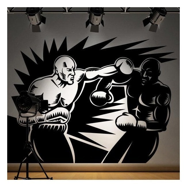 Boxe Boxer Formation Mur Décalcomanie Autocollant Murale Bureau à Chambre  Chambre Décor Sports BH4 -  France