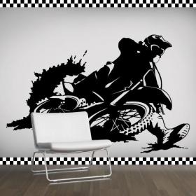 Décoratif vinyl Motocross