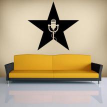 Star musique vinyles décoratifs