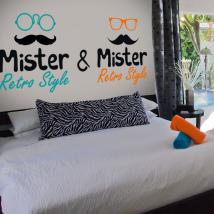 Vinyles adhésifs décoratifs Gay Mister et Mister