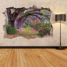 Nature des arbres 3D vinyle