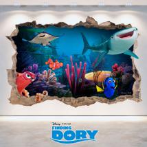 Vinyle Disney Dory vous cherchez trou mur 3D