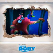 Vinyl 3D Disney Dory vous cherchez mur trou