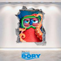 Vinyl mural Disney 3D Dory vous cherchez le trou