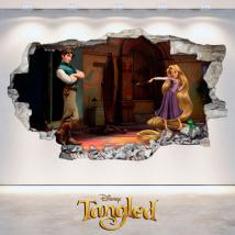 Autocollants 3D Disney Tangled emmêlé