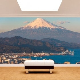 Ville de peintures murales mur photo Mont Fuji