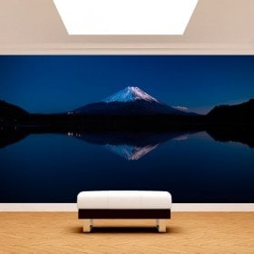 Peintures murales photo lac Kawaguchi et Mt.Fuji