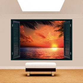 Windows 3D soleil Sunset Beach