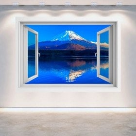 Fenêtre 3D Wall Mount Fuji