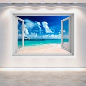 Fenêtre de plage 3D