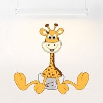 Girafe pour enfants en vinyle en couches