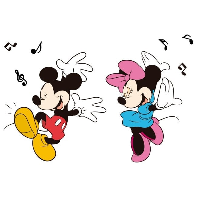 Vinyle De Mickey Et Minnie Mouse Pour Enfants