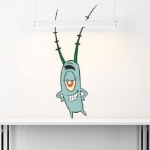 Autocollants Bob l’Eponge Plankton