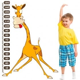 Girafe mesure vinyle pour enfants