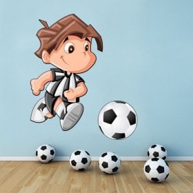Joueur de football pour enfants en vinyle