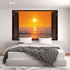 Windows 3D coucher de soleil