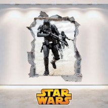 Stickers muraux Star Wars 3D French 5893