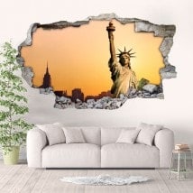 Statue de vinyle 3D liberty