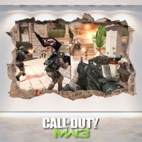 Autocollants de jeu 3D Call Of Duty Modern Warfare 3
