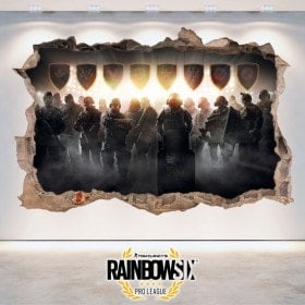 Rainbow Six siège Pro League d’autocollants 3D Tom Clancy