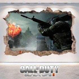 Vinyle décoratif 3D de Call Of Duty Black Ops 2