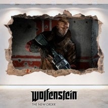 Wolfenstein 3D décoratif vinyl nouvel ordre