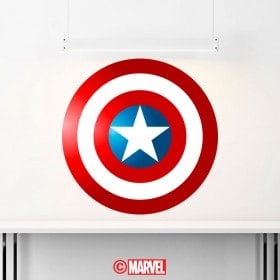Bouclier décoratif vinyl Captain America