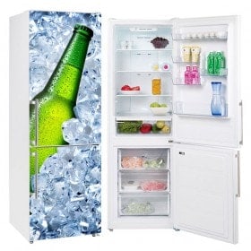 Autocollants en vinyle pour les réfrigérateurs bière glacée