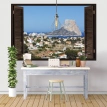 Fenêtres en vinyle 3D Rock of Gibraltar