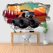 Vinyls et autocollants 3D monster truck