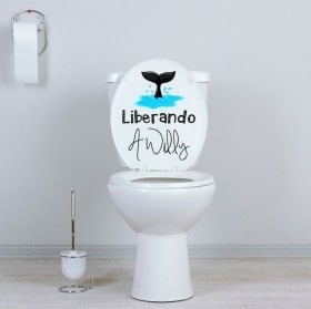 Vinyles toilettes libérant Willy