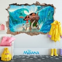 Vinyle pour enfants Disney Vaiana 3D