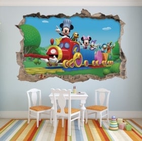 Vinyle pour enfants Mickey Mouse et ses amis en 3D