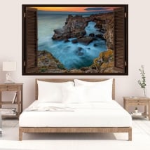 Vinyle décoratif coucher de soleil Tyulenovo Bulgarie 3D