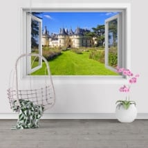 Stickers muraux château de Chenonceau France 3D