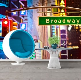 Papiers peints signal de Broadway New York 3D