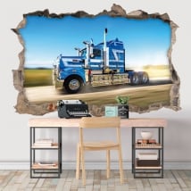 Vinyle décoratif murs camion 3d
