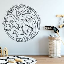 Vinyle et autocollants game of thrones dragon