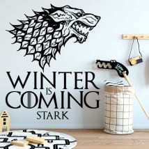 Vinyle décoratif game of thrones l'hiver arrive sévère