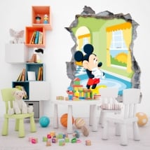 Stickers muraux disney mickey mouse 3d