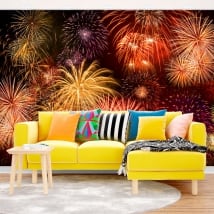 Papiers peints de vinyle feux d'artifice