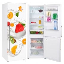 Vinyles pour réfrigérateurs fruits au lait