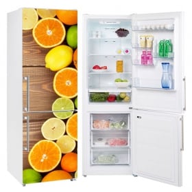 Vinyle décorer les réfrigérateurs collage de fruits et légumes