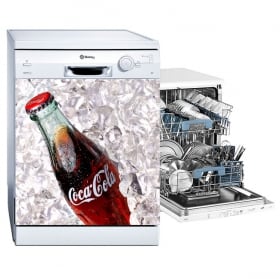 Vinyle pour lave-vaisselle coca-cola