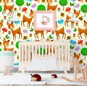 Murales de vinyle pour enfants bambi