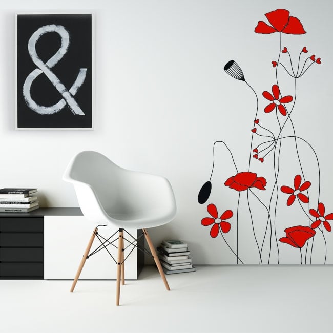 🥇 Vinyle décoratif et des autocollants fleurs à décorer 🥇