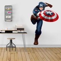 Vinyle décoratifs et autocollants captain america