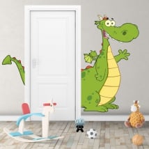 Vinyle décoratif pour enfants dragon pour les portes