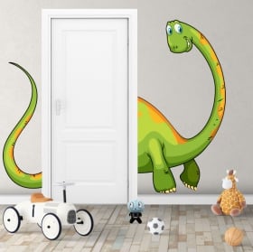 Vinyle décoratif pour enfants dinosaure pour les portes