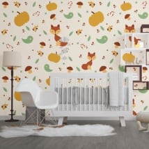 Murales de vinyle animaux pour enfants